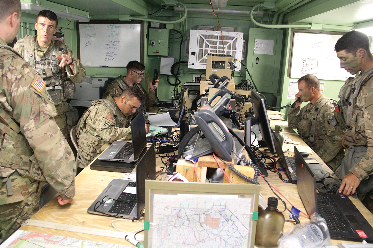 military unit operations, strategic planning, military command center