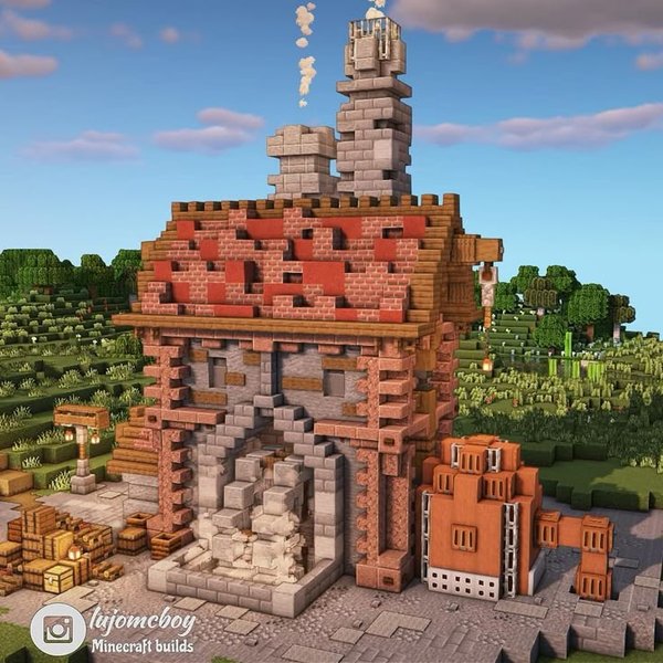 Индустриальный комплекс в Minecraft