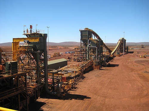 mining site ore extraction