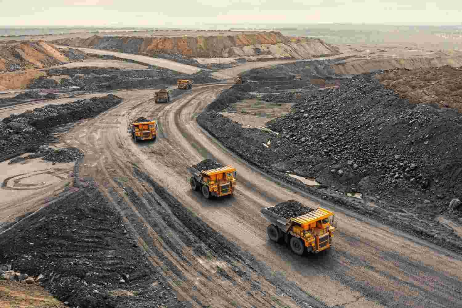 African mining landscape, vast mineral deposits