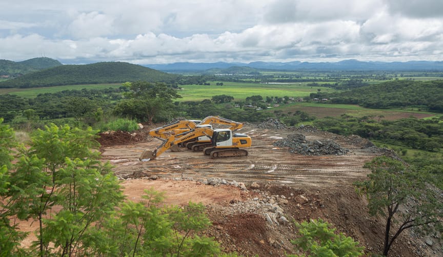 mining construction environment landscape