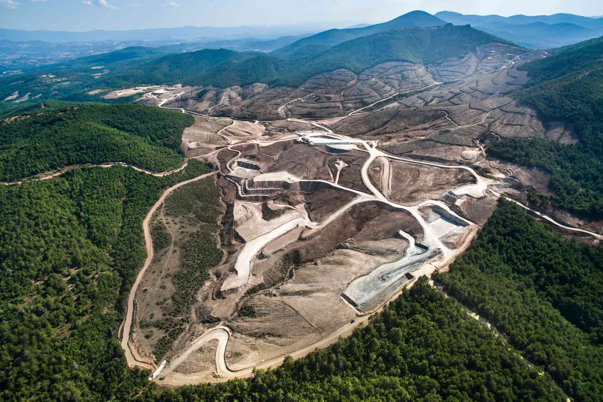 mining operations, mining sites, quarry landscapes