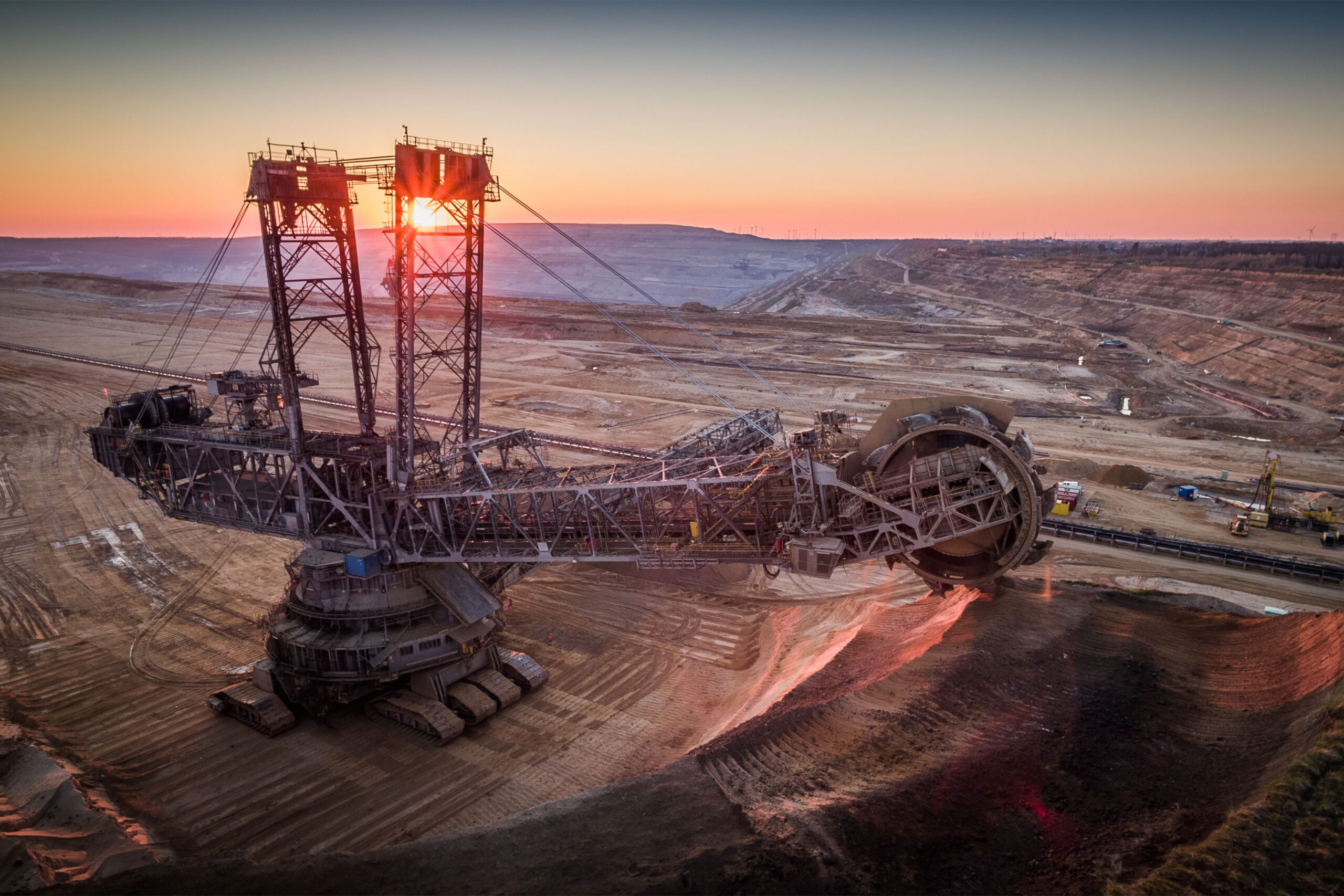 mining landscapes industrial machinery