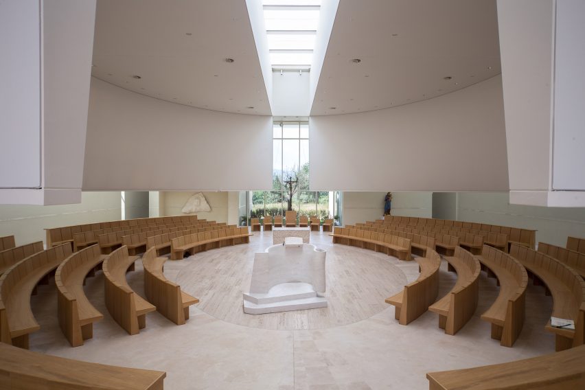 modern church architecture and community gathering