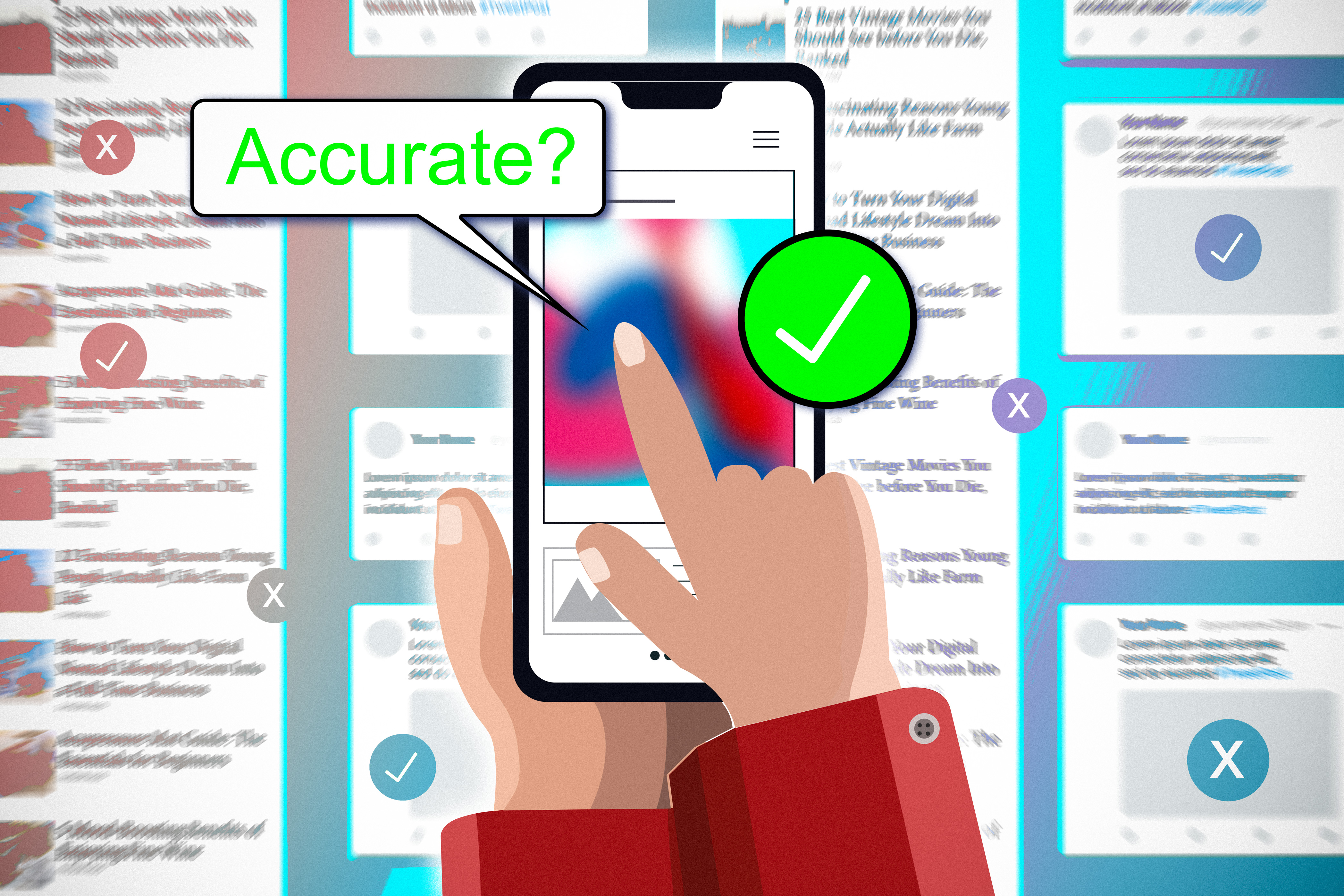 social media misinformation display