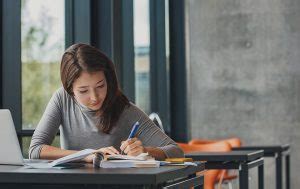 motivated person working desk