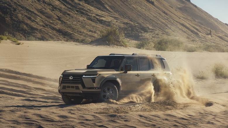 modern suv landscape with technology details