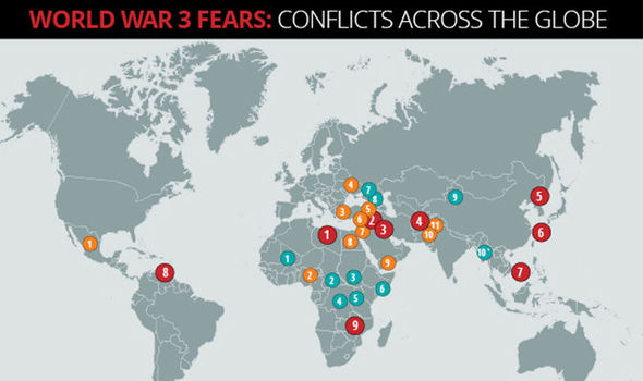 global political map tensions