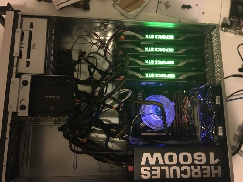 machine learning server rack hardware