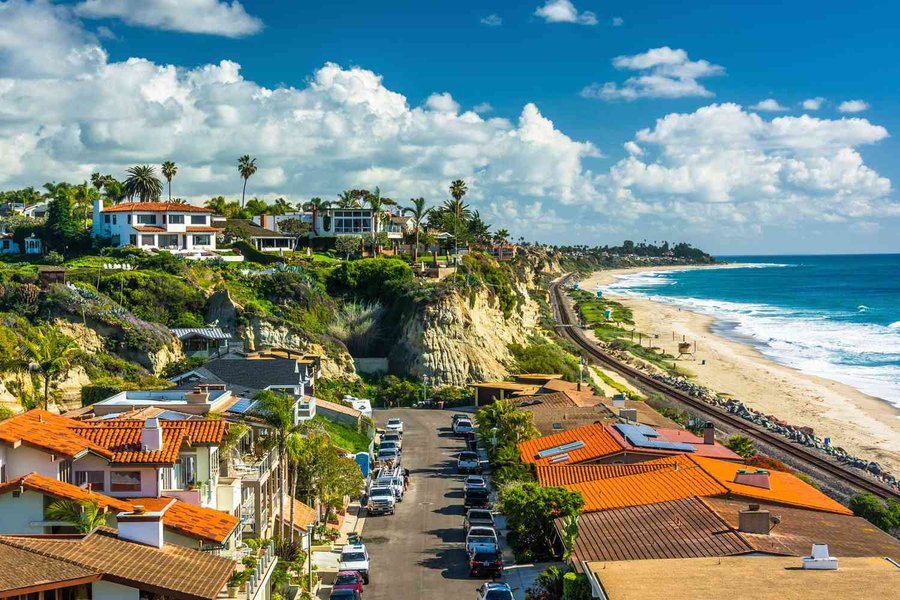 scenic views coastal village