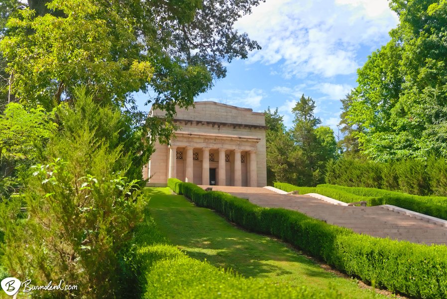 historic memorial building in nature