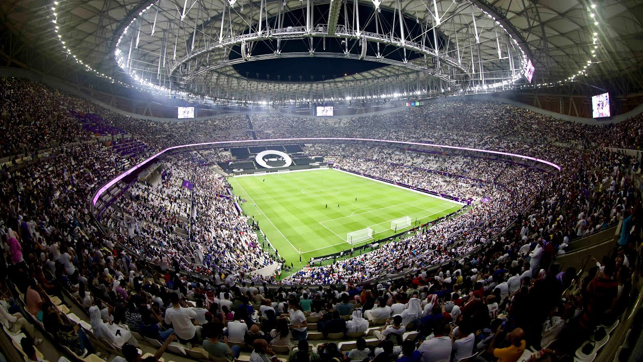 football stadium match view