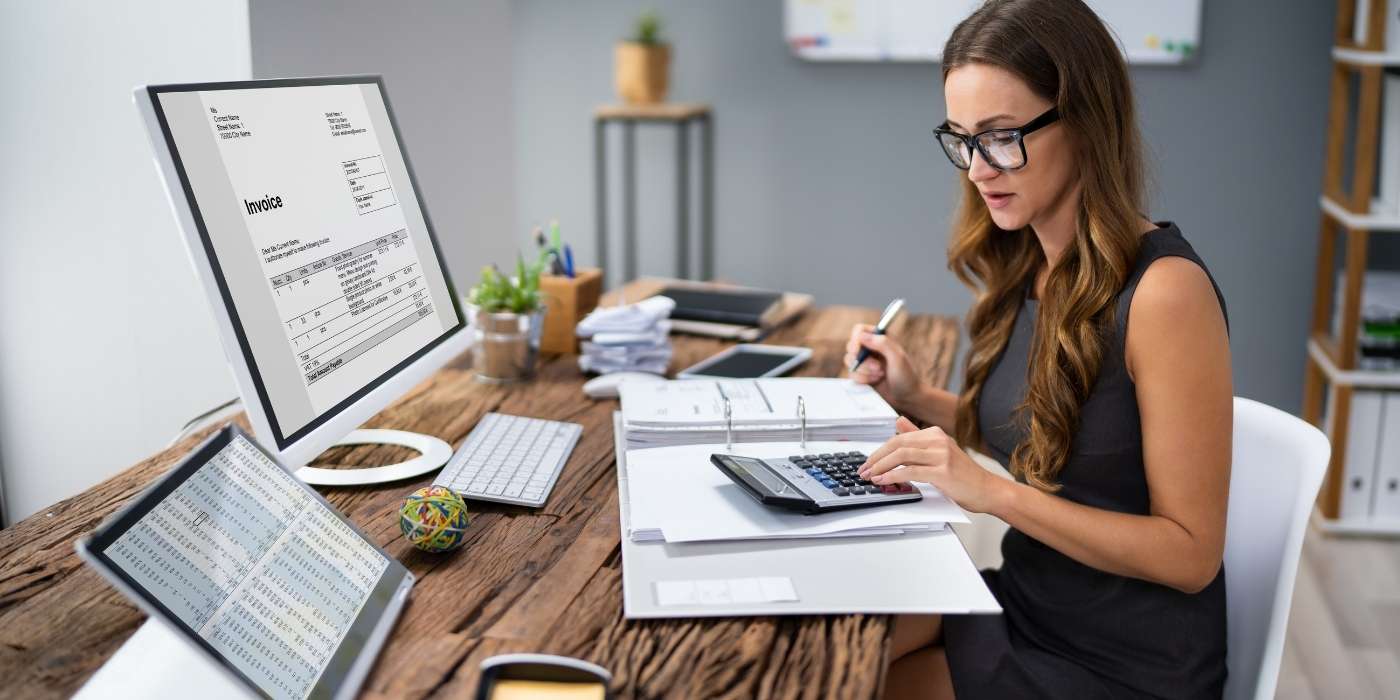 financial paperwork, professional tools, busy office desks