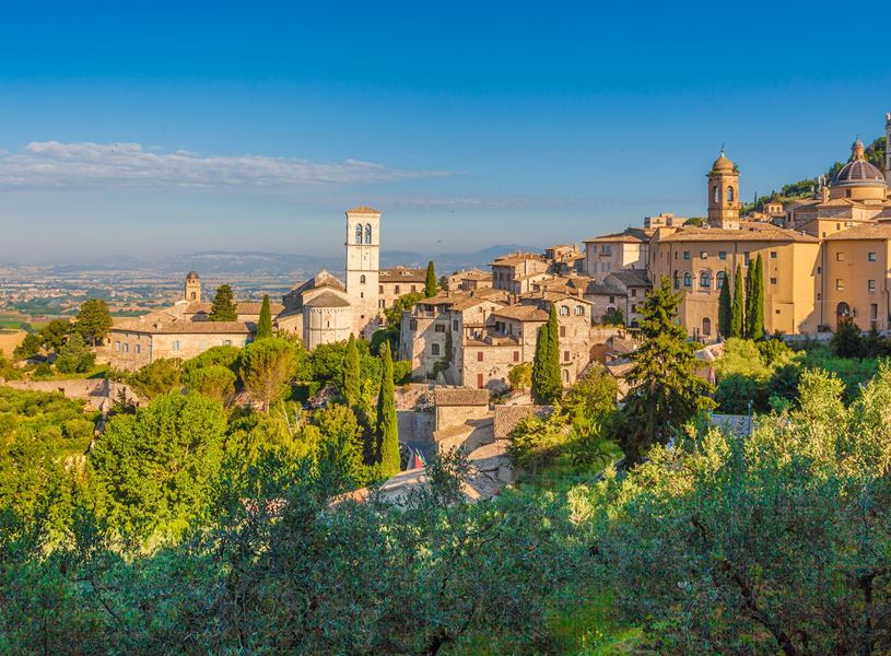luxury leather bags, classic French architecture, community townscape