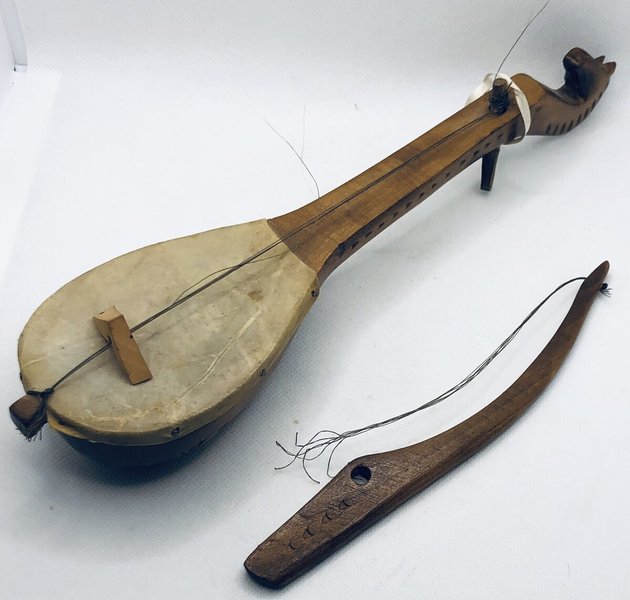 antique musical instrument wooden