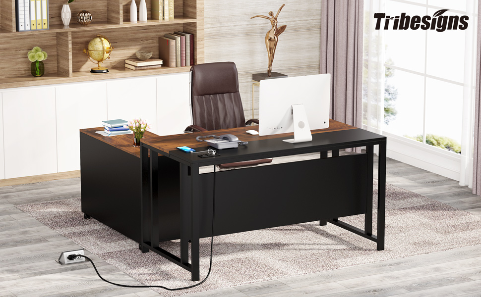 office documents desk computer