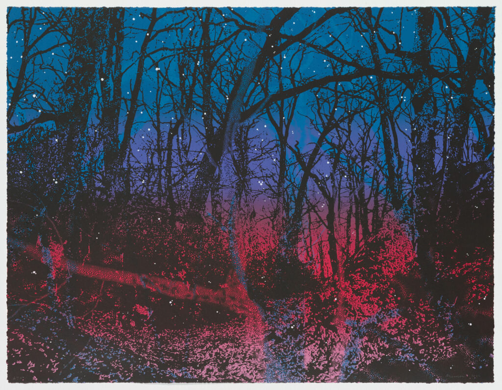 vibrant forest cultural art