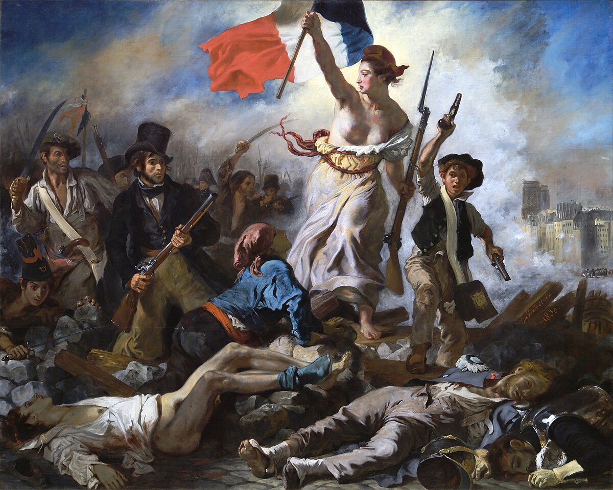 historical painting symbols freedom revolution