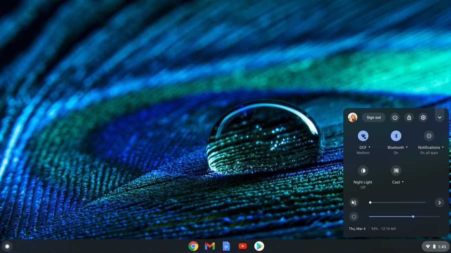 open laptop with google docs interface