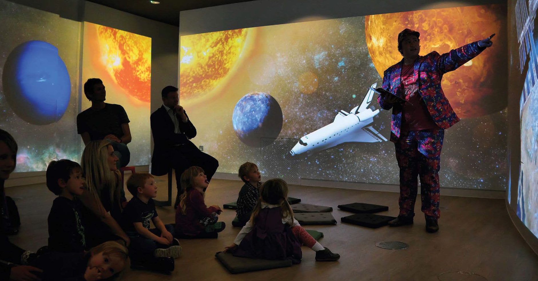 modern museum exhibition interactive space