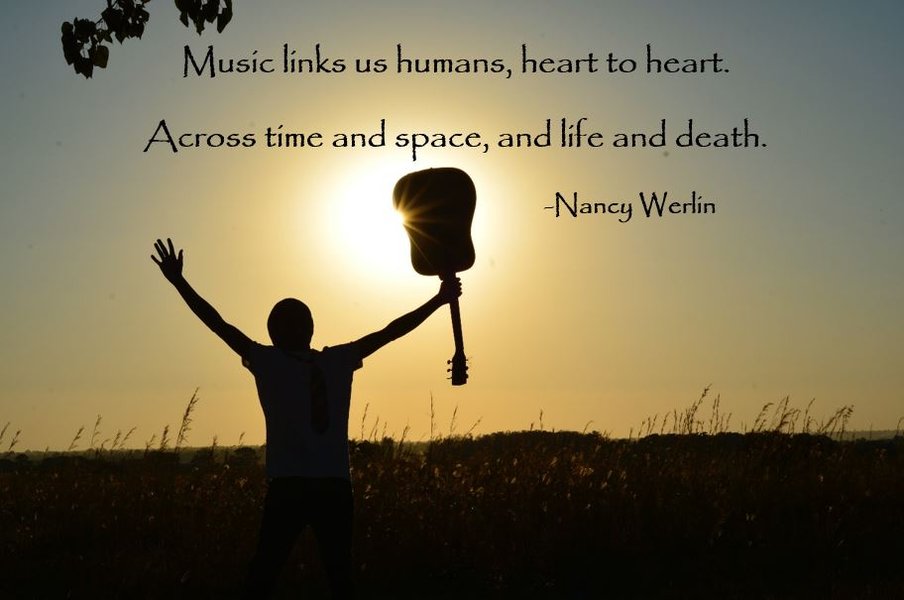 Musical notes and instruments