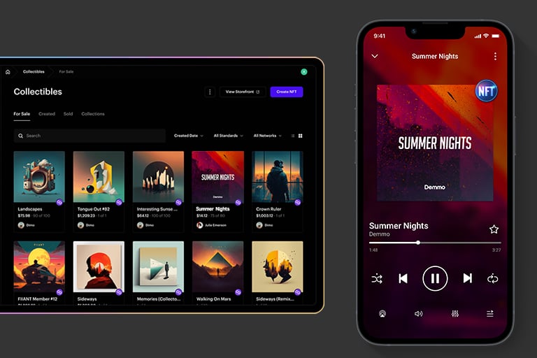 music tokenization technology interface