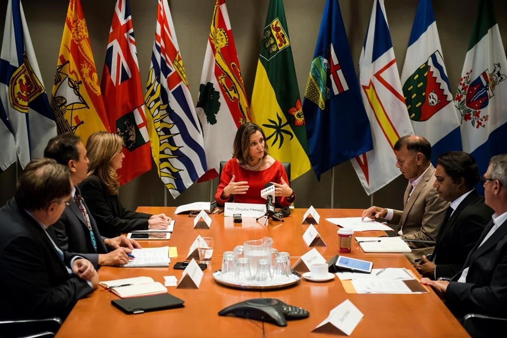 North American trade meeting table discussion