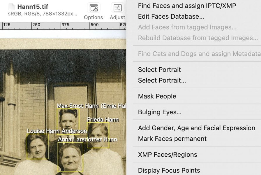 family documents, digital screens with usernames