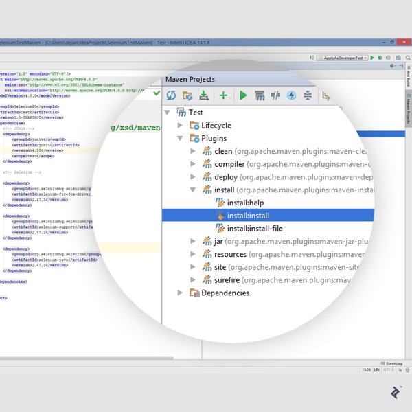 Diagram ilustrujący strukturę Page Object Model
