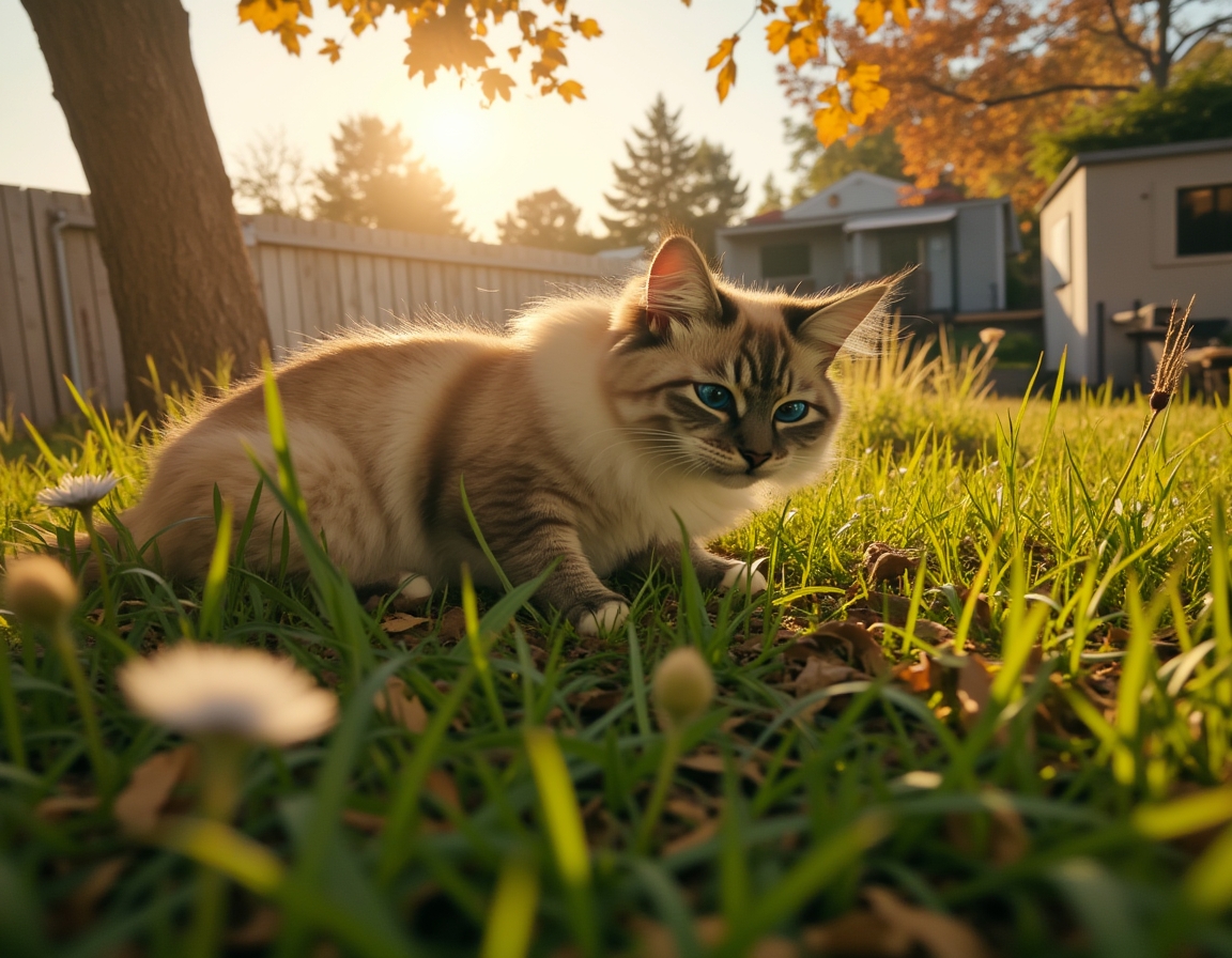 cat outdoor scenery