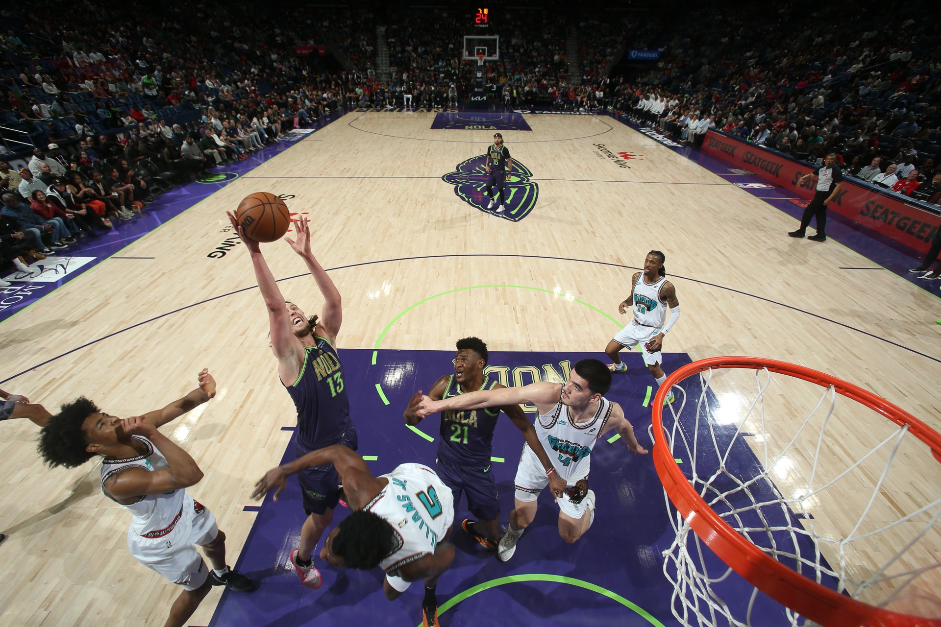 nba arena game action
