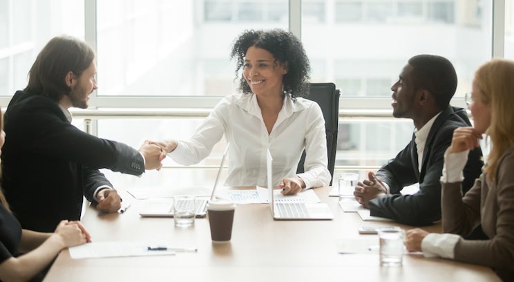 business meeting negotiation table