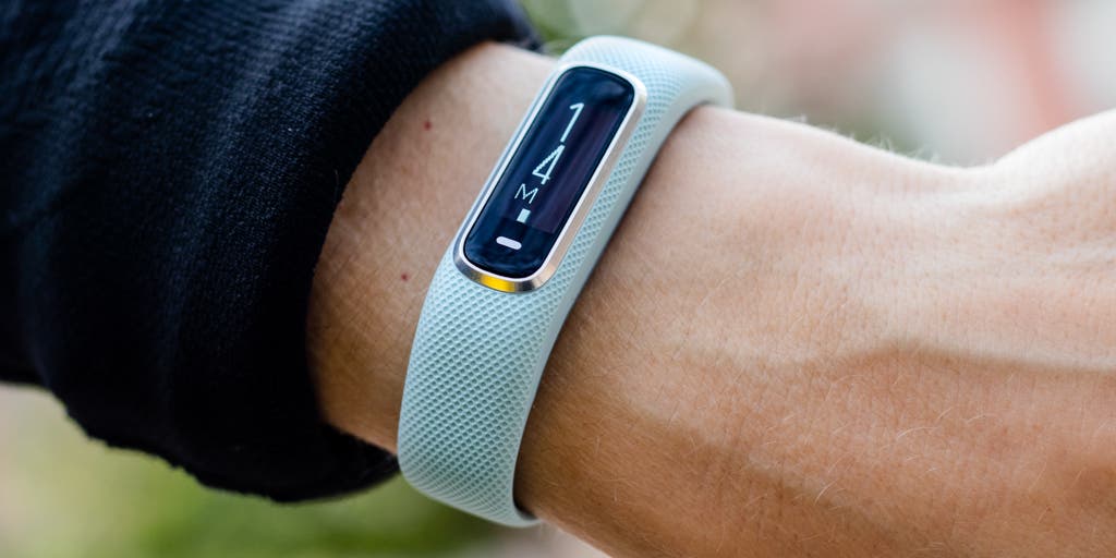 fitness tracker on wrist