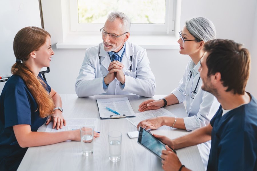 healthcare team in hospital
