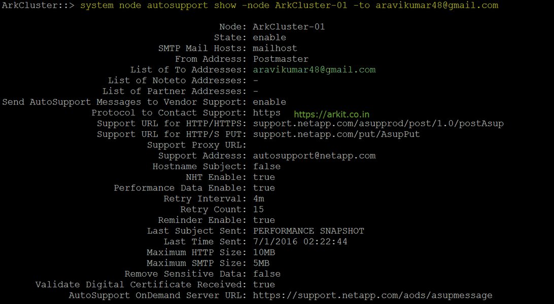 Checking AutoSupport Manual Configuration