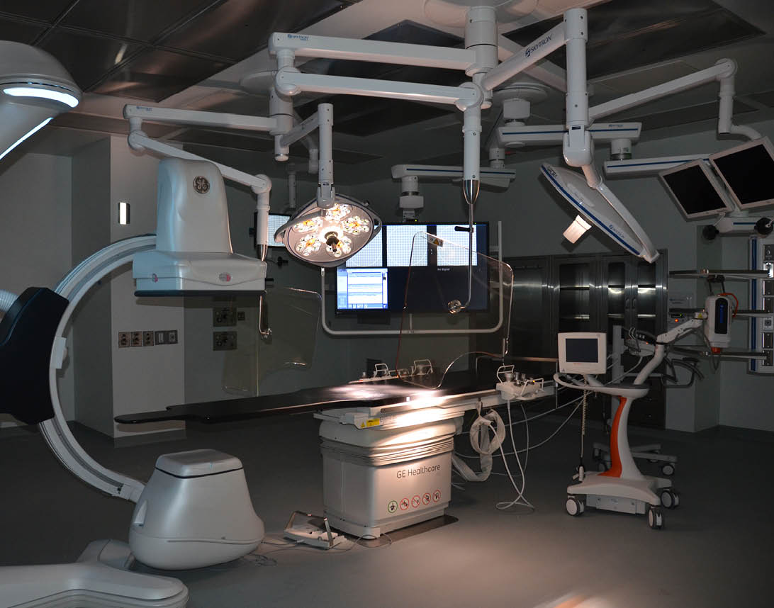 hospital building and medical equipment