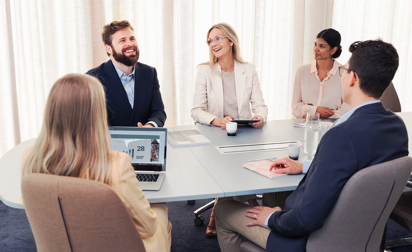 office staff modern meeting room