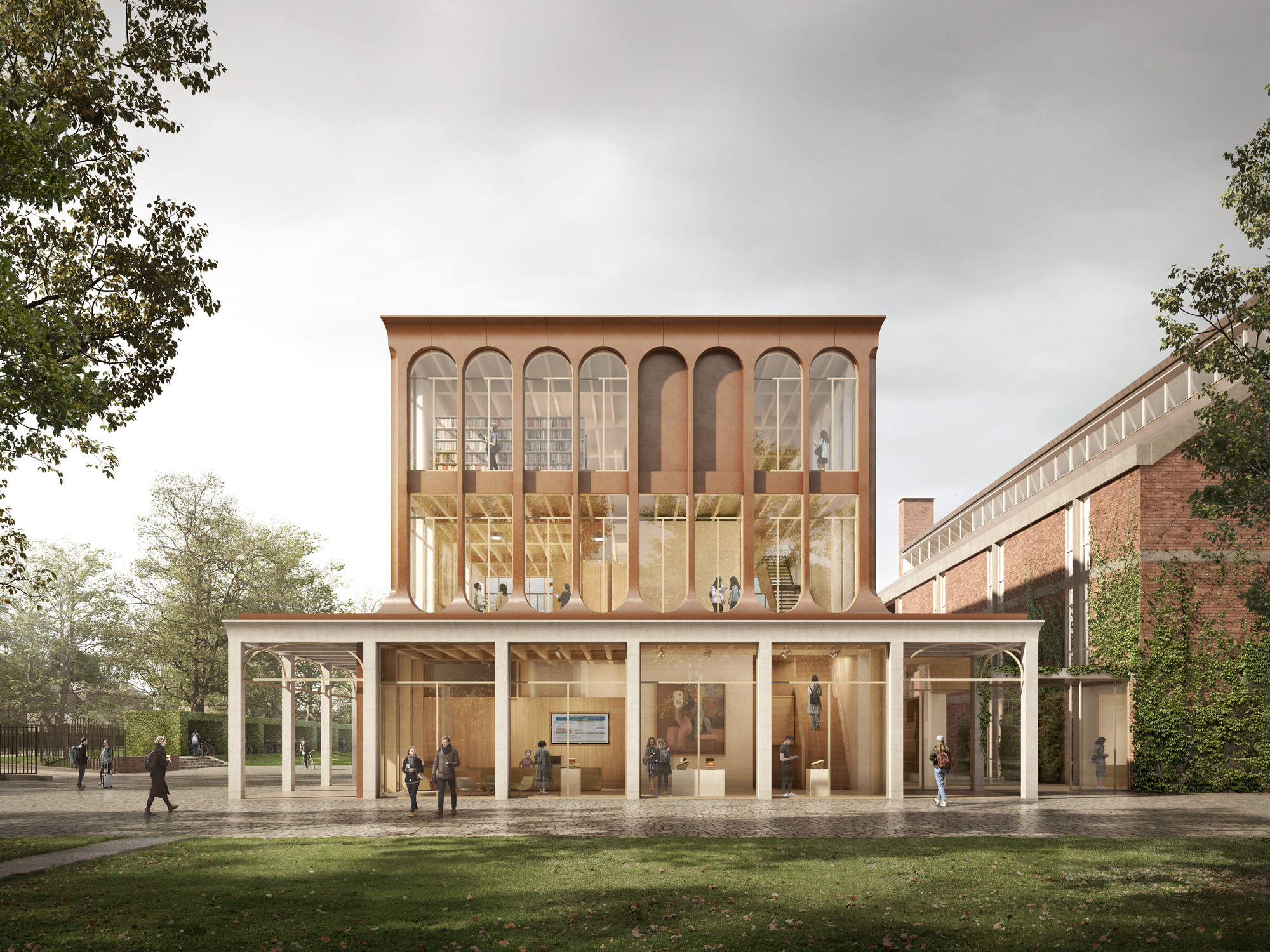 campus entrance building architecture