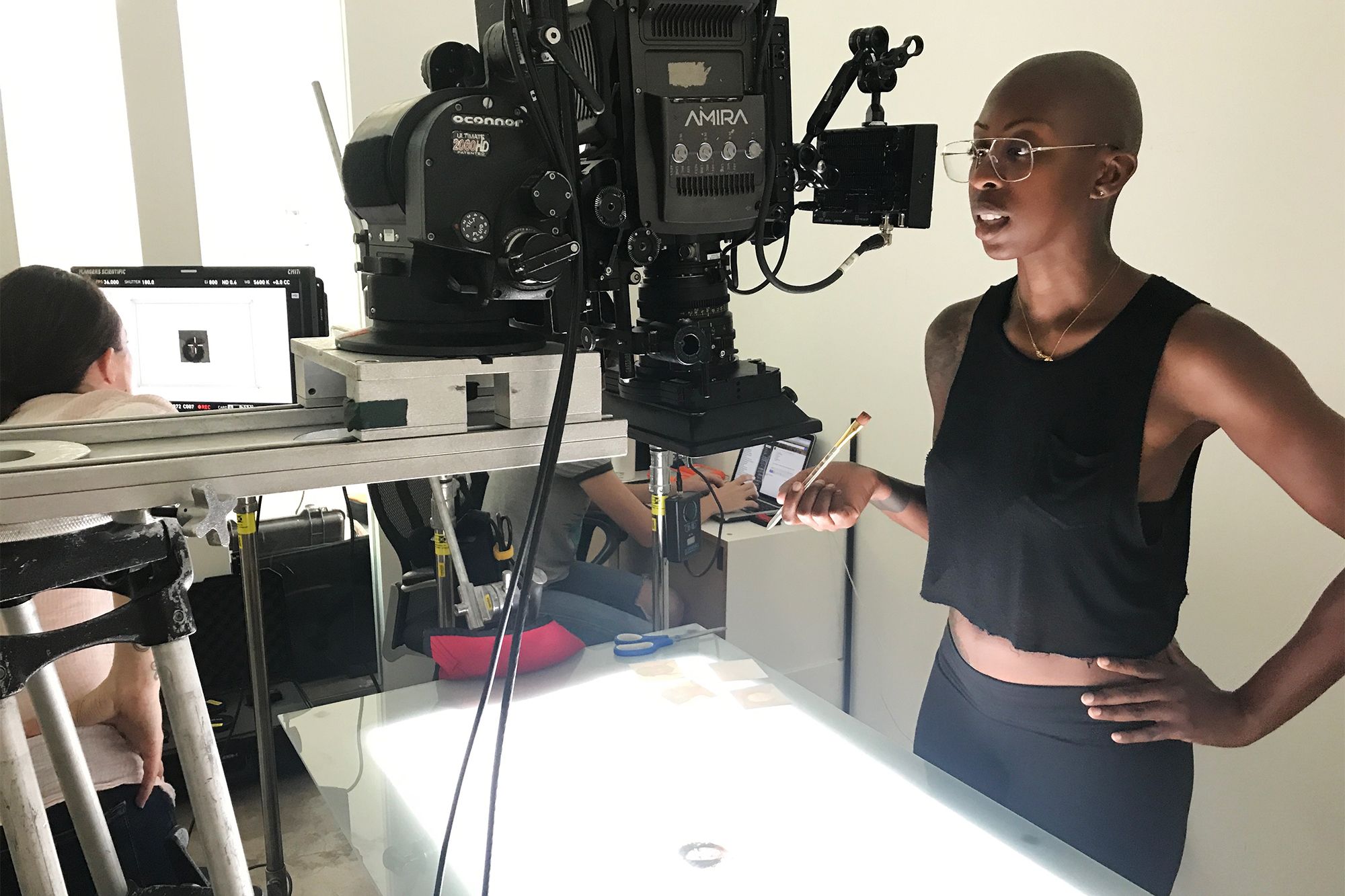 filmmaker and scientist portrait studio