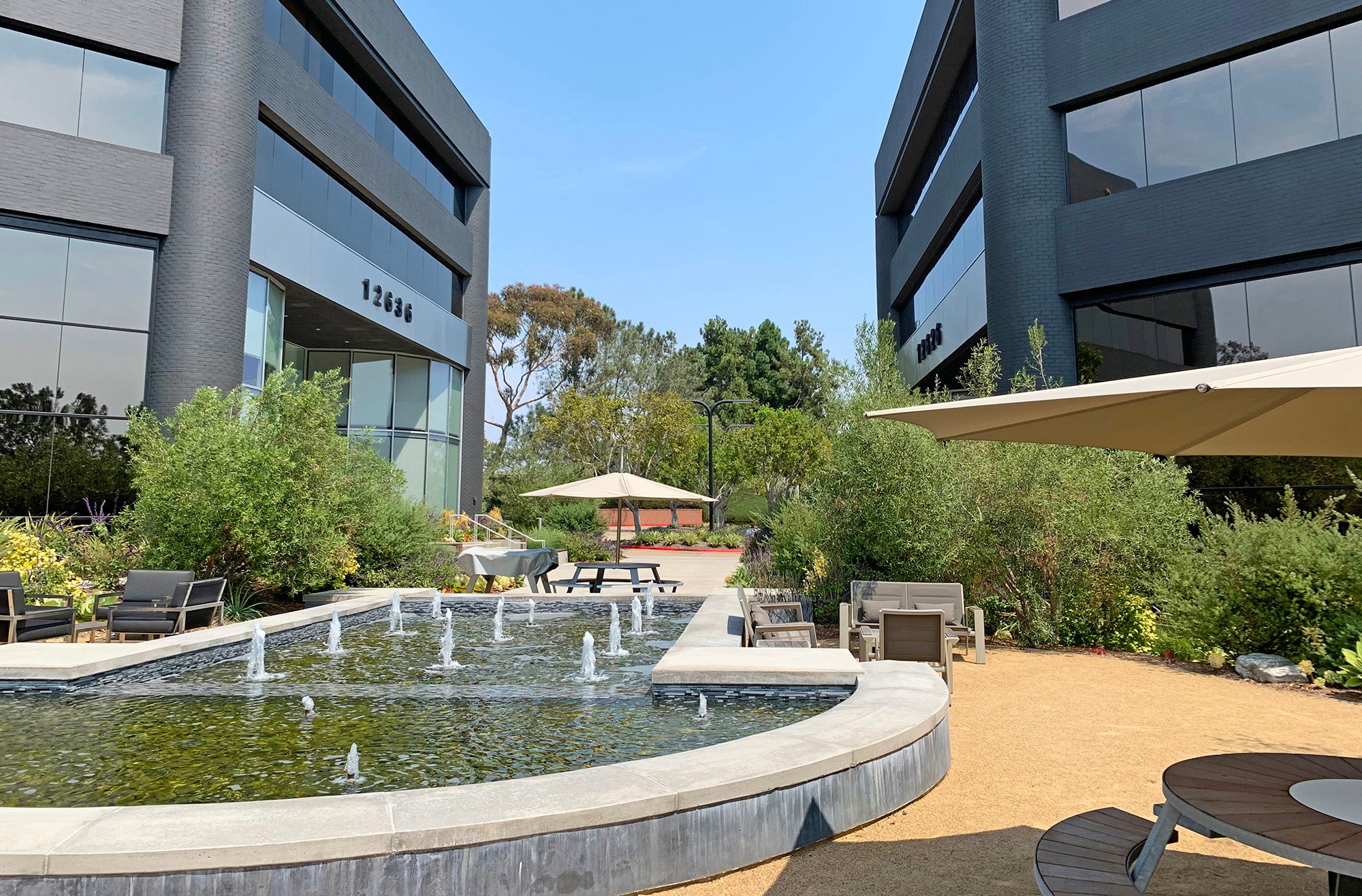 California business office scenic view