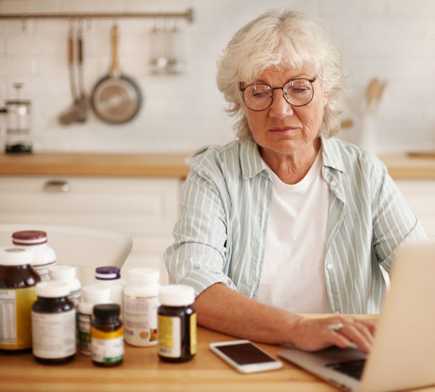 brain supplements on desk