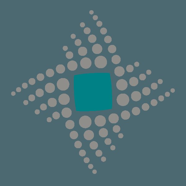 Abstract logo for a healthcare technology company, featuring clean lines and a modern aesthetic