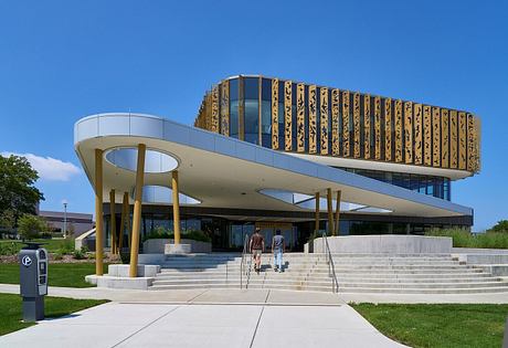 modern campus building and urban culture