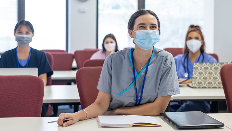nurse digital learning classroom