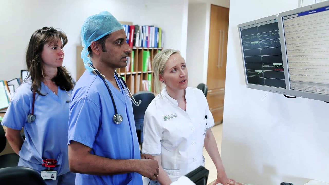 hospital ward with nurses