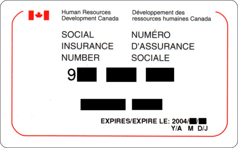 Exemple d'une ancienne carte NAS et d'une lettre de confirmation
