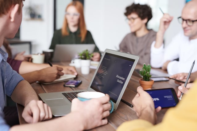 negotiation meeting tablet discussion