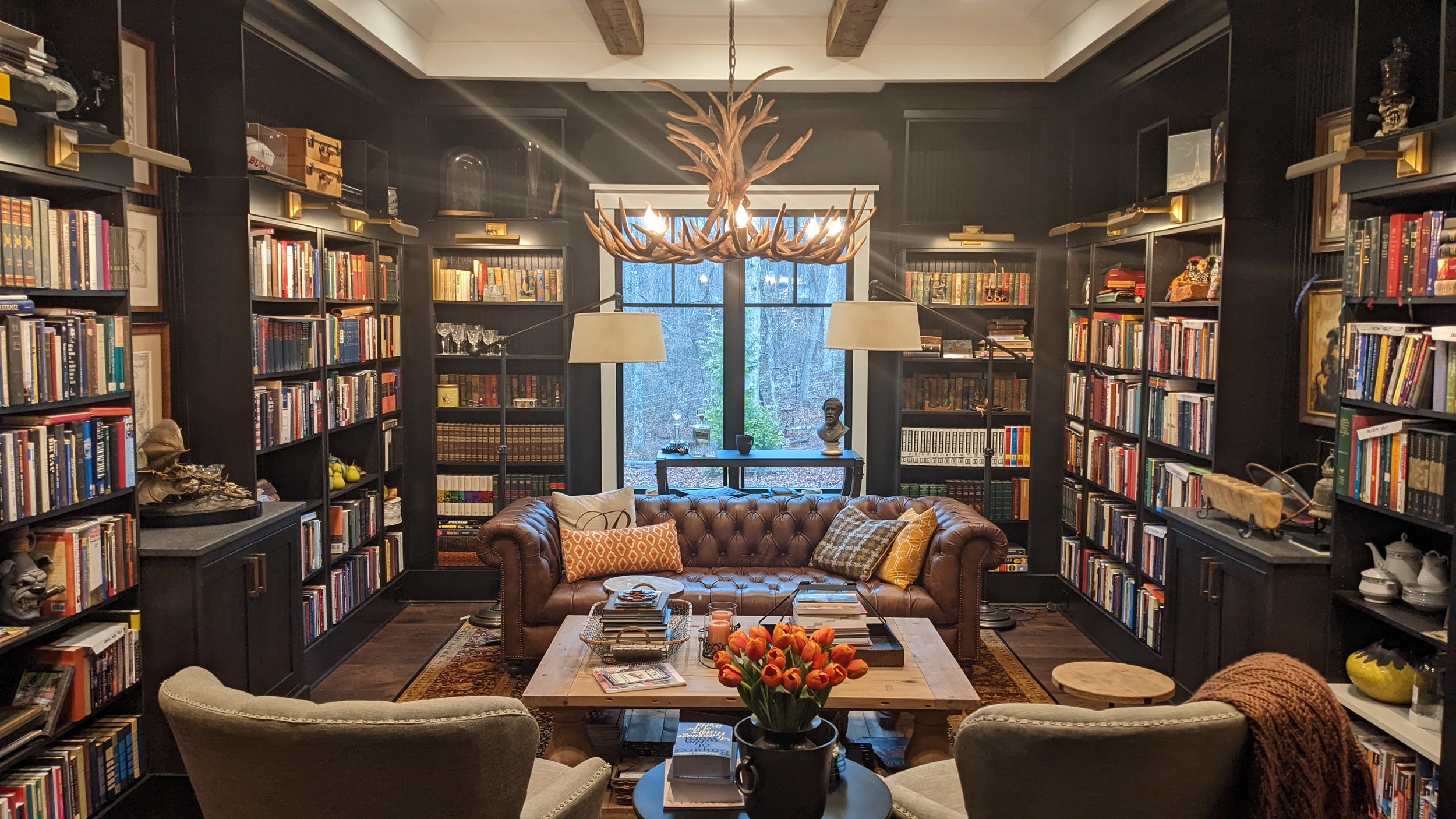 physical book and library