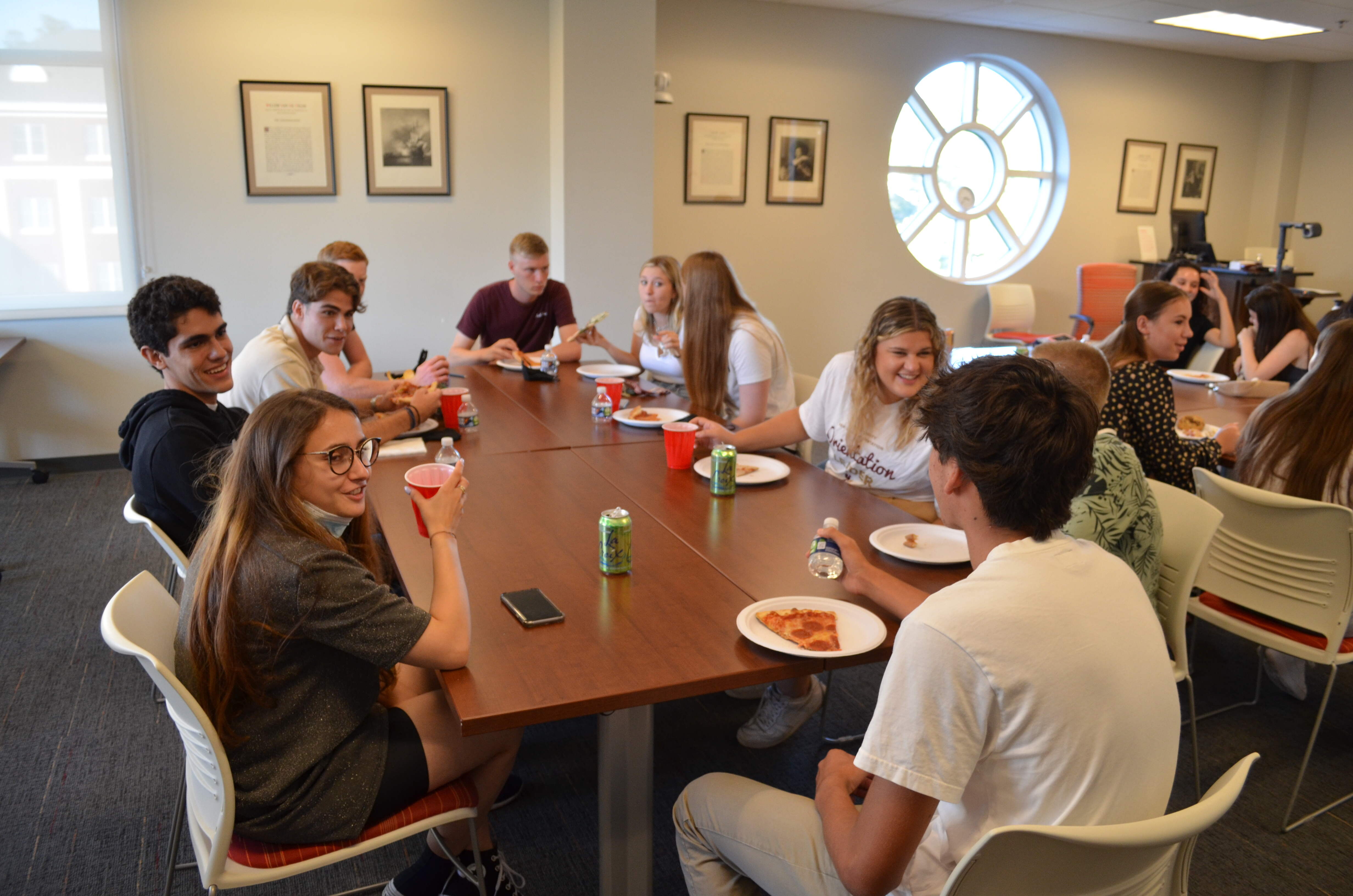 international student meeting campus