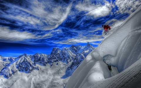 winter sports mountain landscape